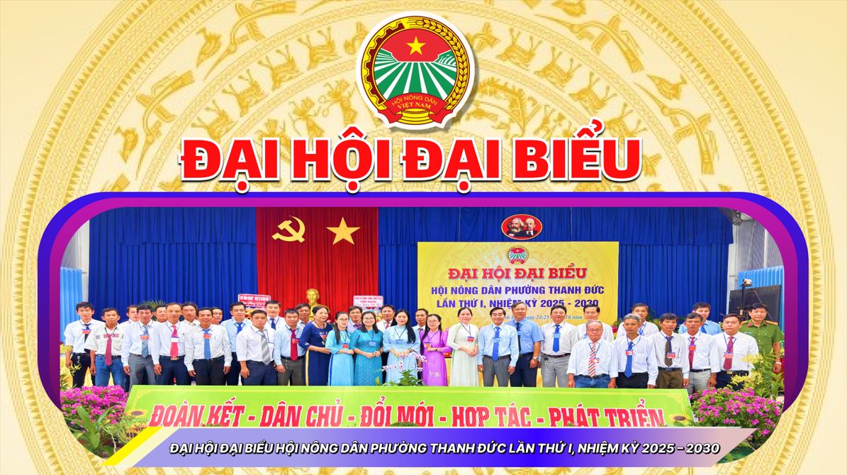 Đại hội Đại biểu Hội nông dân phường Thanh Đức lần thứ I, nhiệm kỳ 2025–2030