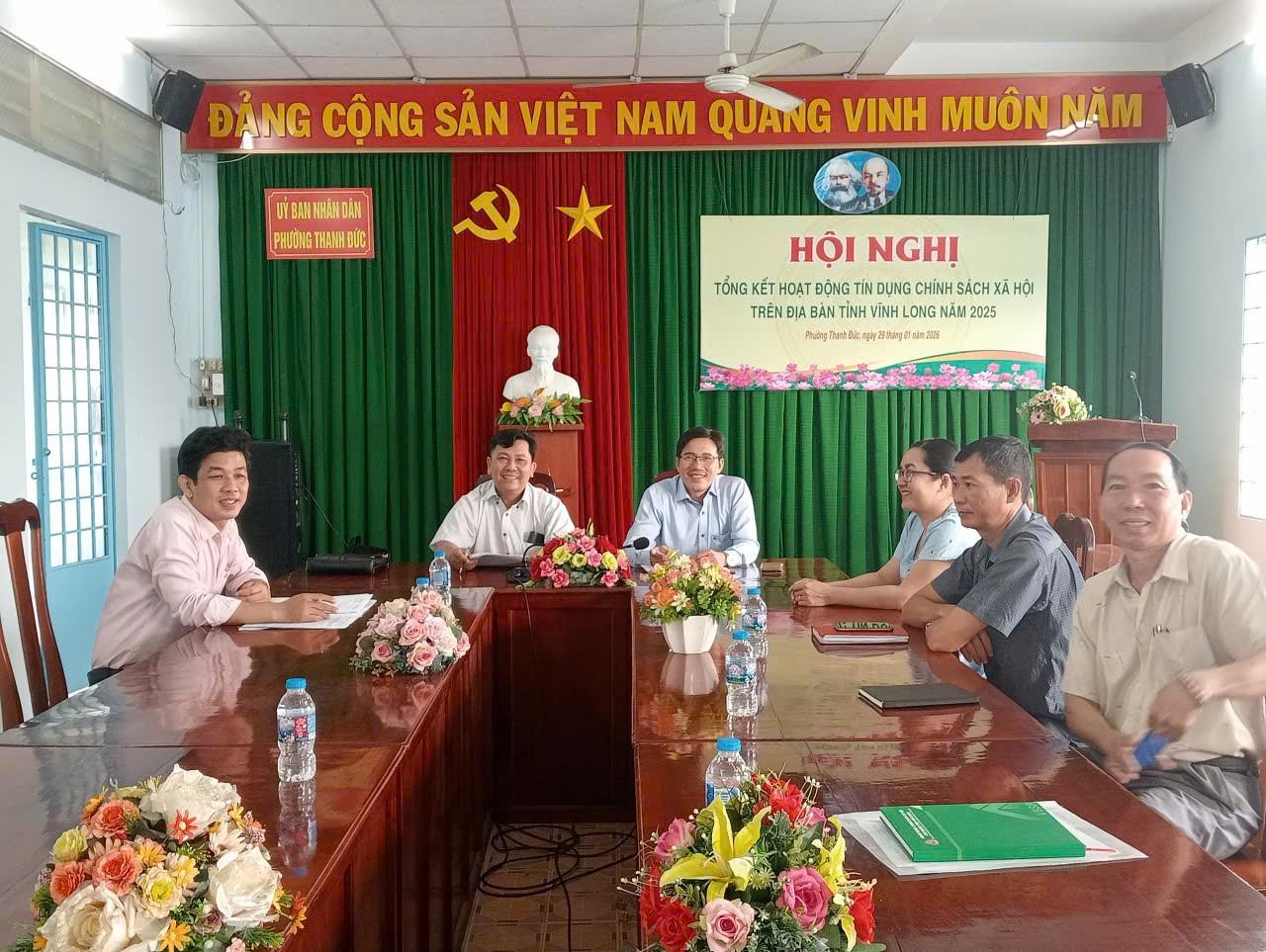 Tổng kết hoạt động tín dụng Chính sách đối với người nghèo và các đối tượng Chính sách khác tại phường Thanh Đức năm 2025