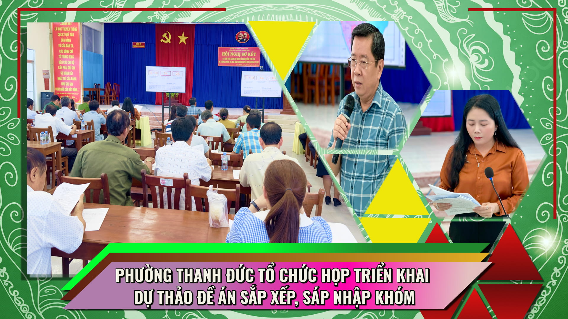 Phường Thanh Đức tổ chức họp triển khai Dự thảo Đề án sắp xếp, sáp nhập khóm