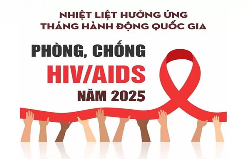 Hưởng ứng Tháng hành động quốc gia phòng, chống HIV/AIDS năm 2025 và Ngày Thế giới phòng, chống AIDS 01/12